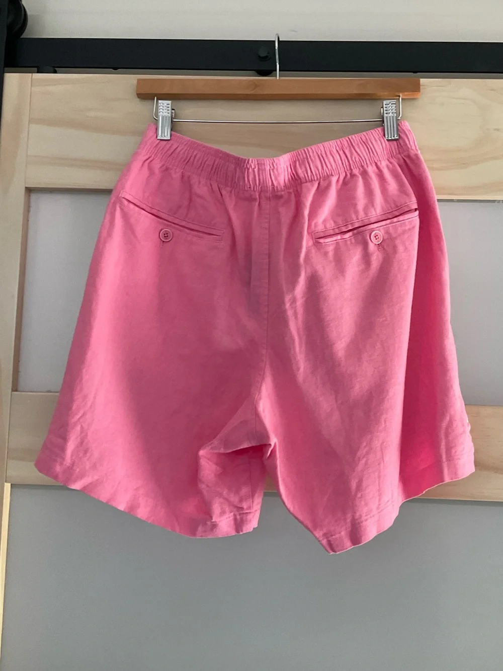 Goodlife Linen Blend Drawstring Shorts Pink Men’s Large NWT Resort Coastal